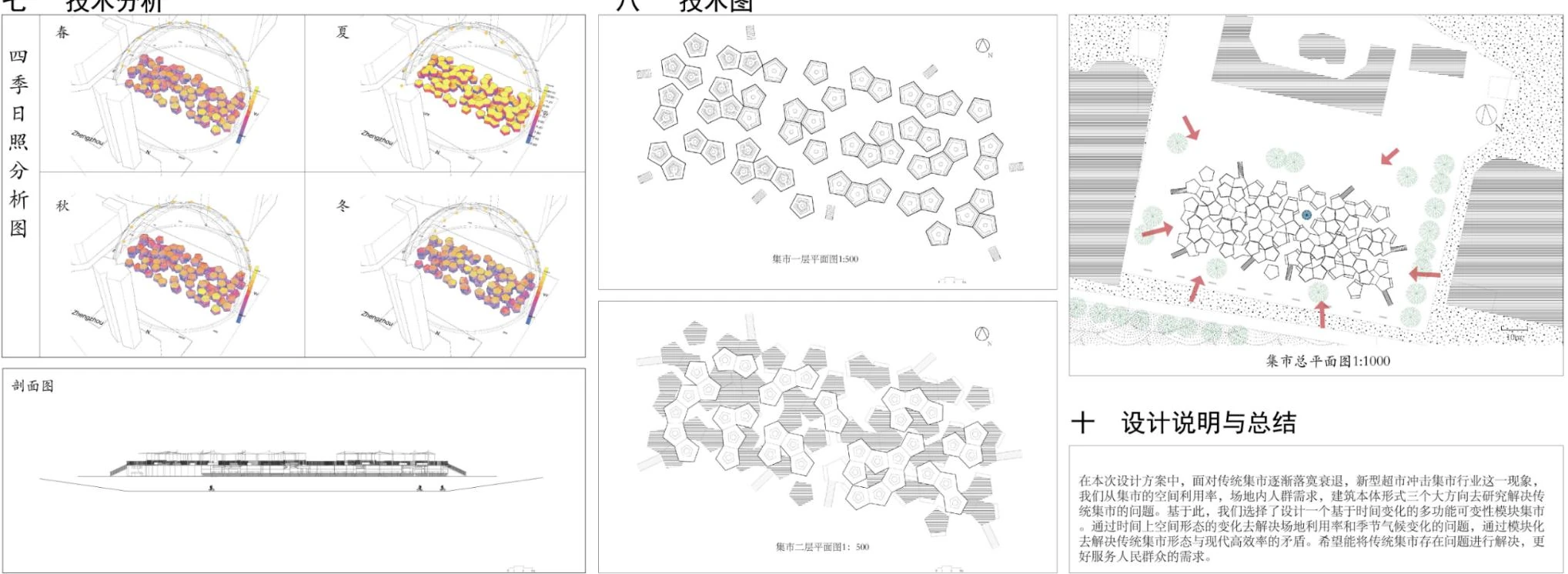 日照、平面与剖面研究
